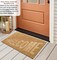 Gardenised Heavy Duty Coco Coir Doormat Non Slip PVC Baking Embossed Welcome Design Natural Coconut Fiber Floor Mat for Front Door Porch Patio Entryway Garage Mudroom & Outdoor Use 18x30"